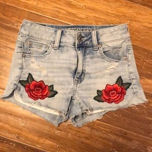 American Eagle hi rise shorts